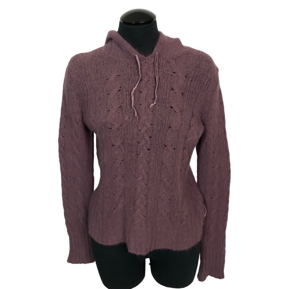 Vintage American Eagle Outfitter’s‎ Knit Rabbit Fur Sweatshirt - Women’s XL